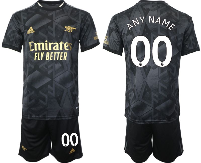 Cheap Men 2022-2023 Club Arsenal away black customized Soccer Jersey
